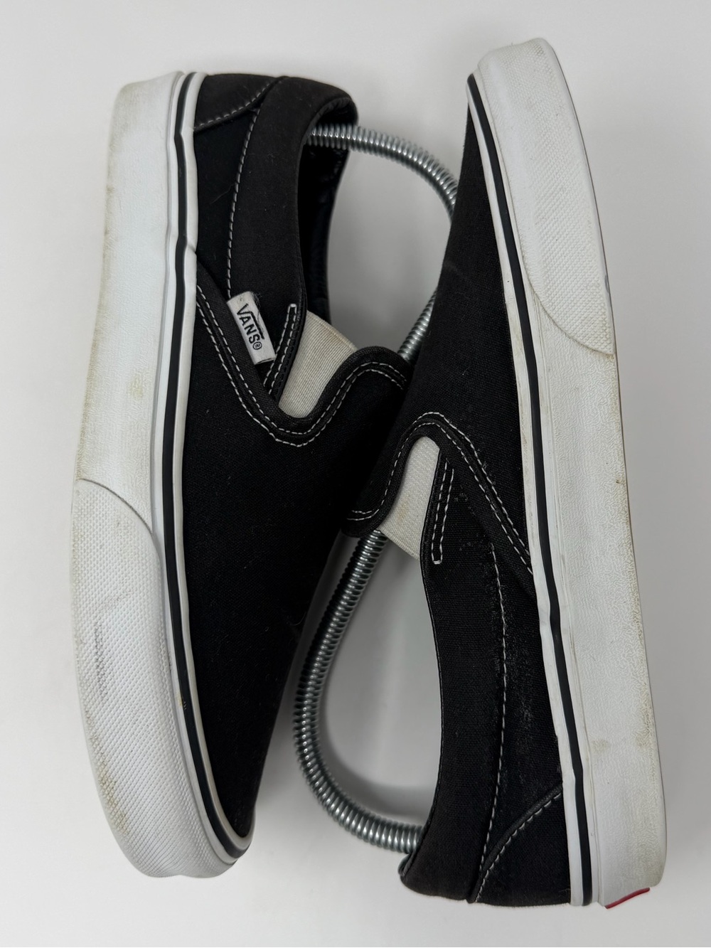 Vans Black Canvas Slip-On shoes - Picture 4 of 8
